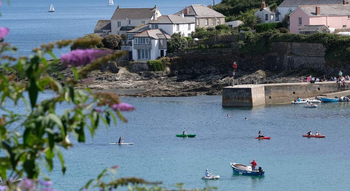 The bay is great for kayaking and paddleboarding.