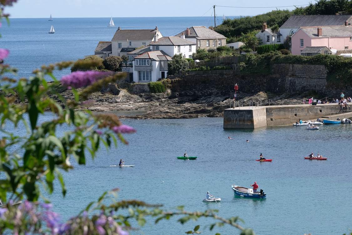 The bay is great for kayaking and paddleboarding.