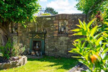 Explore the beautiful garden in the sunshine.