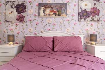 The plush bedding guarantees a great night's sleep.