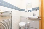 The ground floor WC and wash-basin.