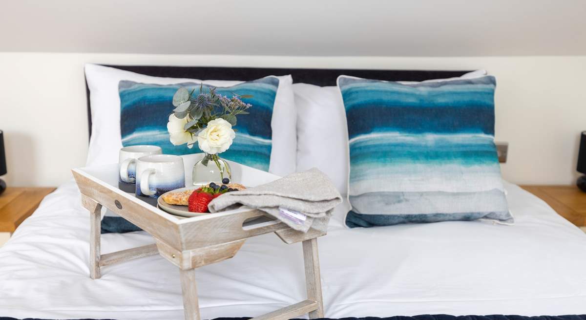 Breakfast in bed? Why not, you are on holiday!