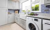 The handy utility-room off the kitchen has a washing machine and drier. - Thumbnail Image