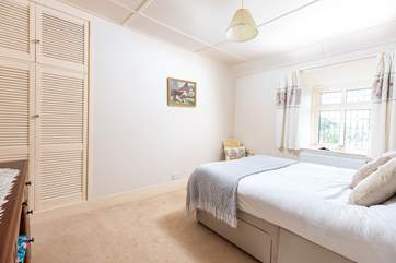 Calming tones in this double bedroom (Bedroom 3)