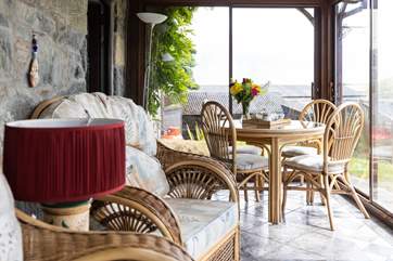 You can dine in the conservatory or simply sit back and unwind.