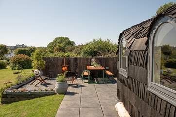The fabulous patio is ideal for a spot of al fresco dining.