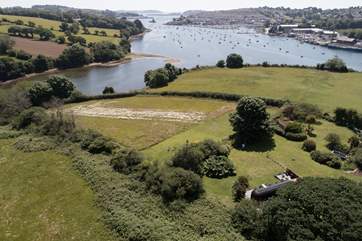 Just look at this location. You are welcome to explore the meadow in front of Porth Krow and walk down to the little beach at the bottom which leads onto the coast path.