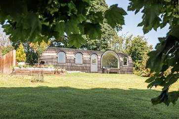 Outside there is plenty of space to enjoy the Cornish sunshine.