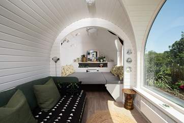 The hideaway is cleverly designed to utilise the space perfectly.