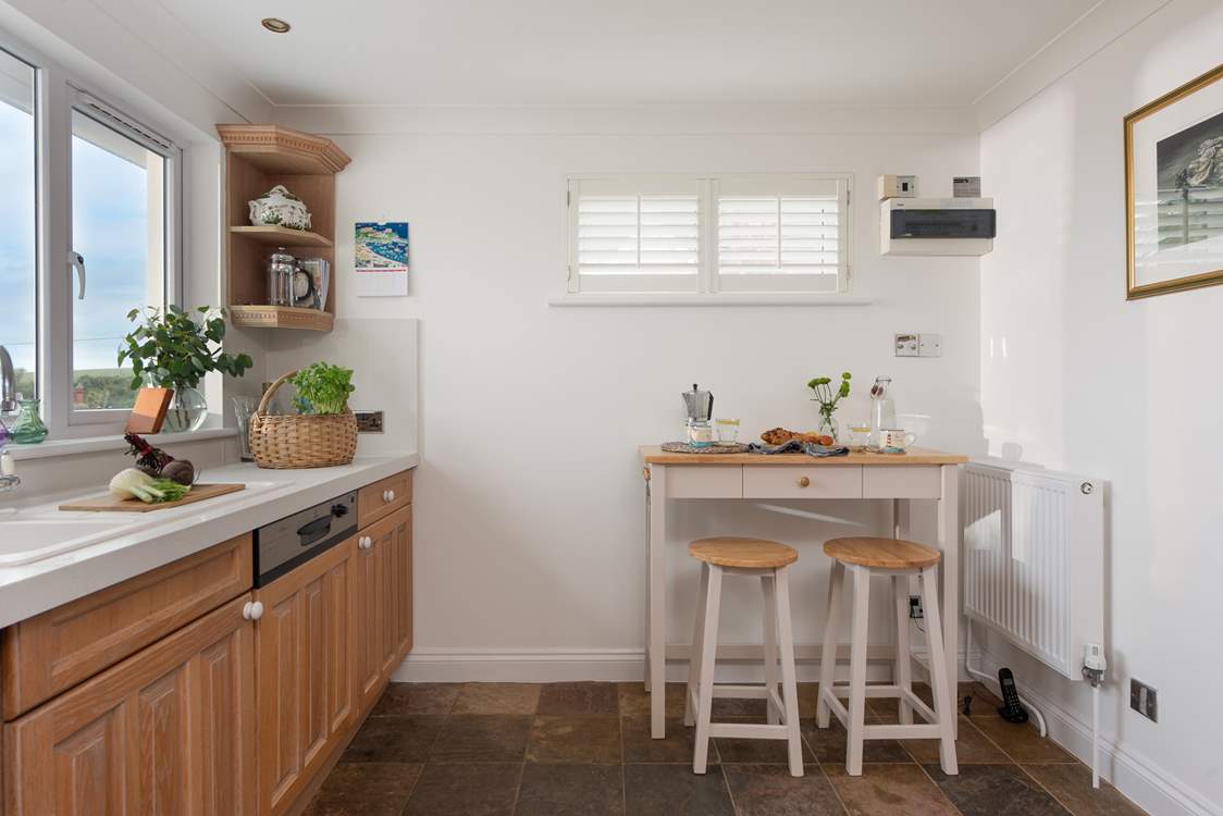 The breakfast-bar is ideal for a quick holiday snack.