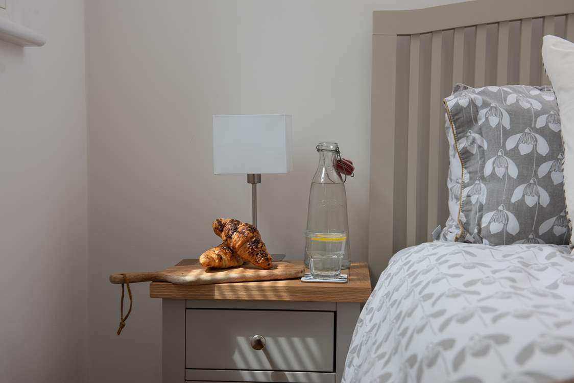 Breakfast in bed? Why not, you are on holiday!