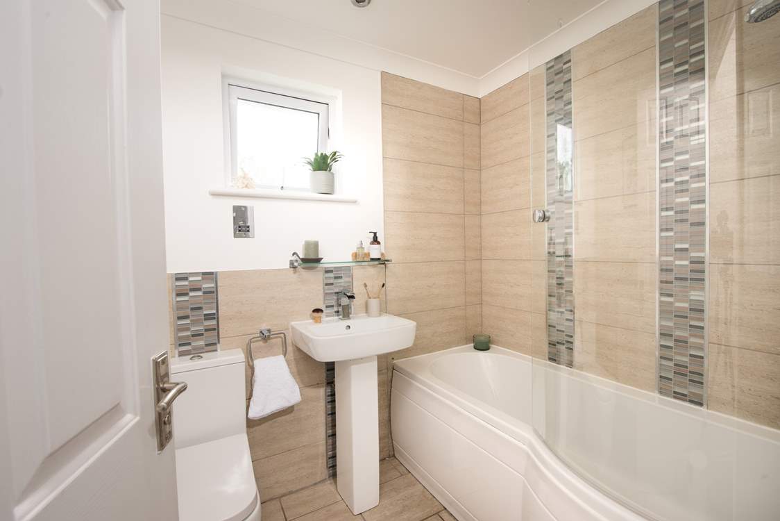 The family bathroom for a relaxing soak.