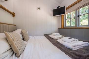 Enjoy slow mornings watching your favourite show with this gorgeous backdrop.