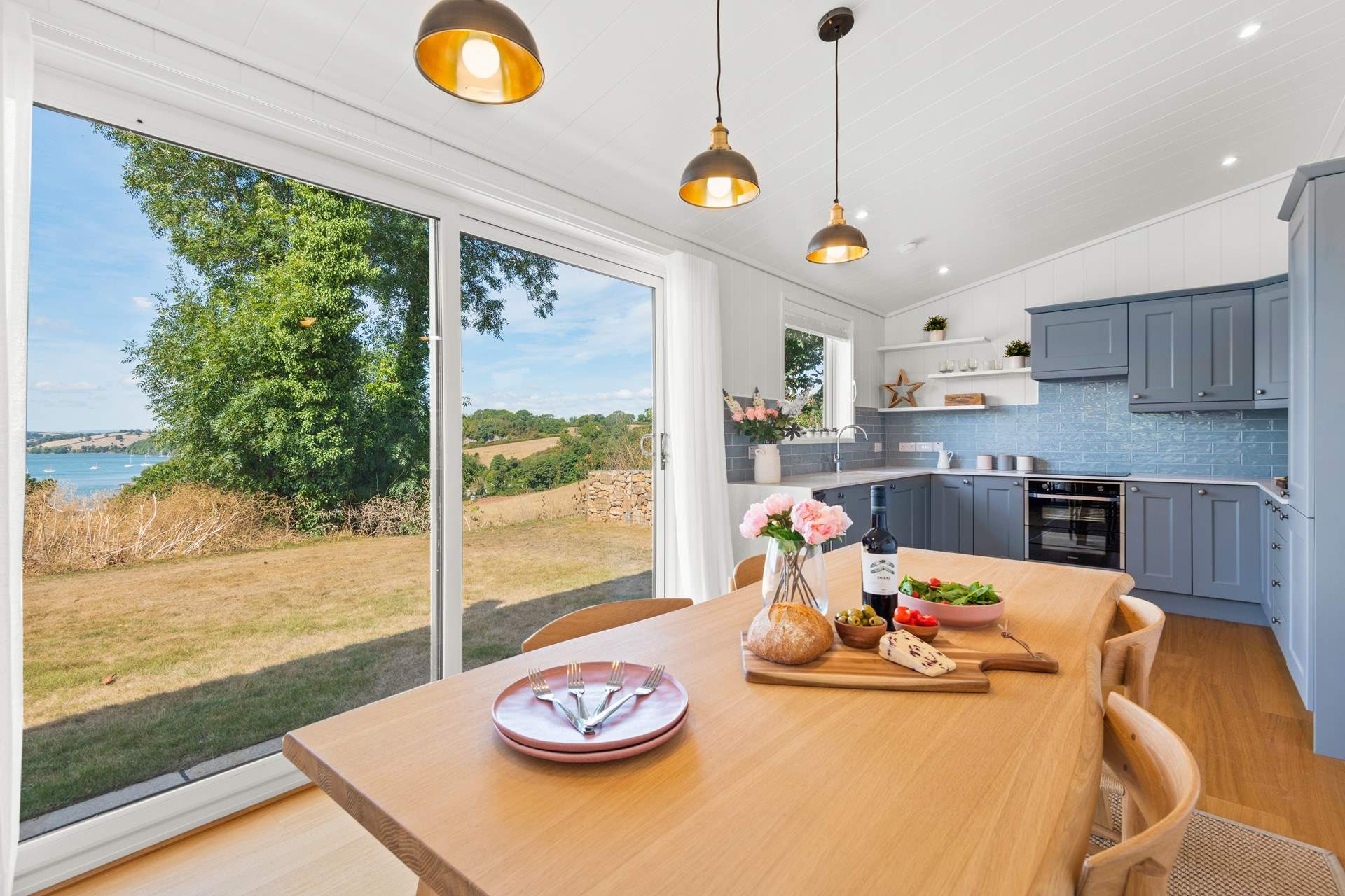 With stunning views towards the magical river Dart.