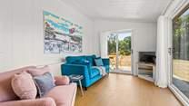 The open plan living space has views from every window.