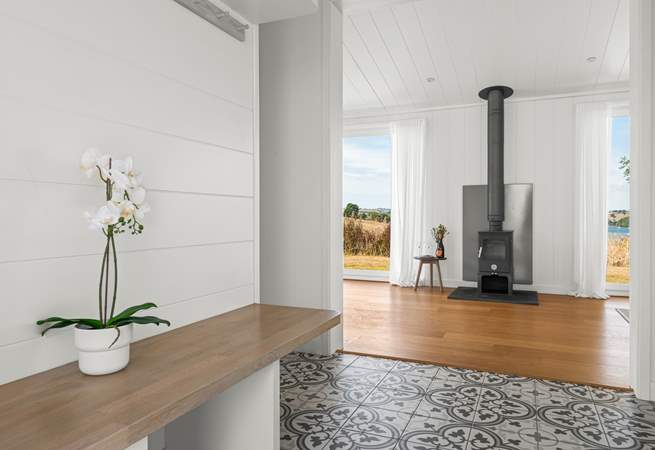 The wood-burner will warm your toes throughout the year.