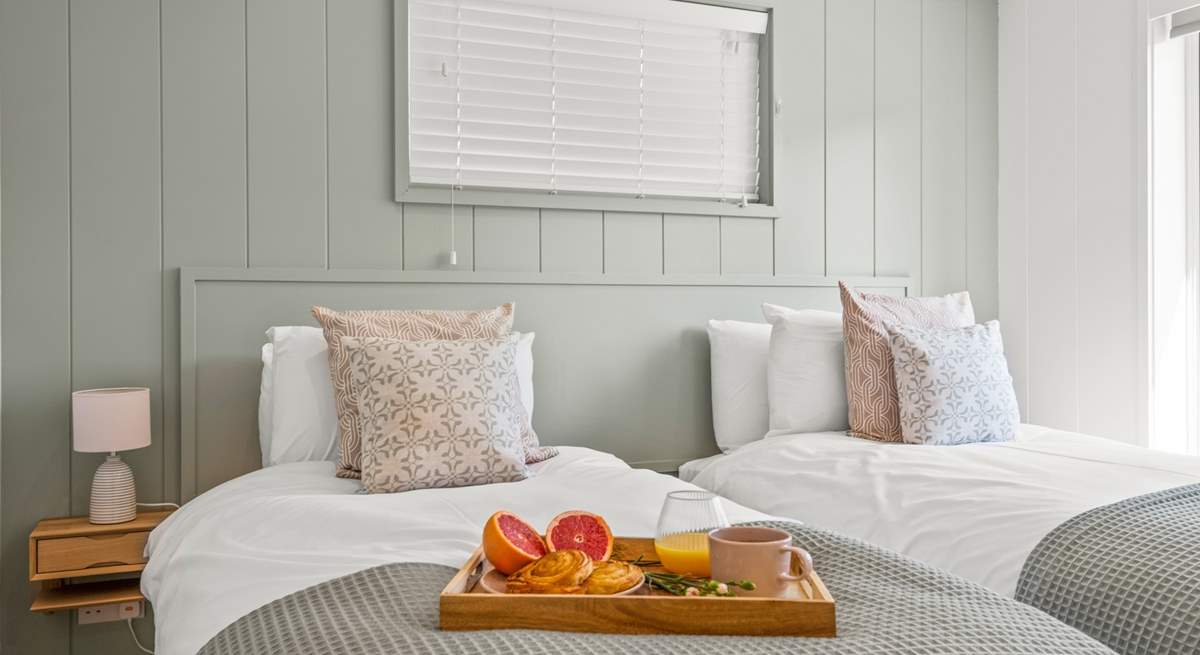 Breakfast in bed? Why not, you are on holiday!