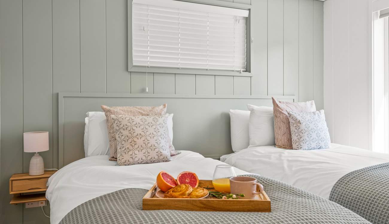 Breakfast in bed? Why not, you are on holiday!