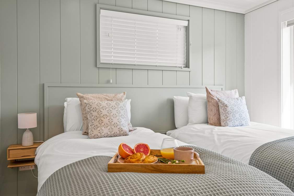 Breakfast in bed? Why not, you are on holiday!