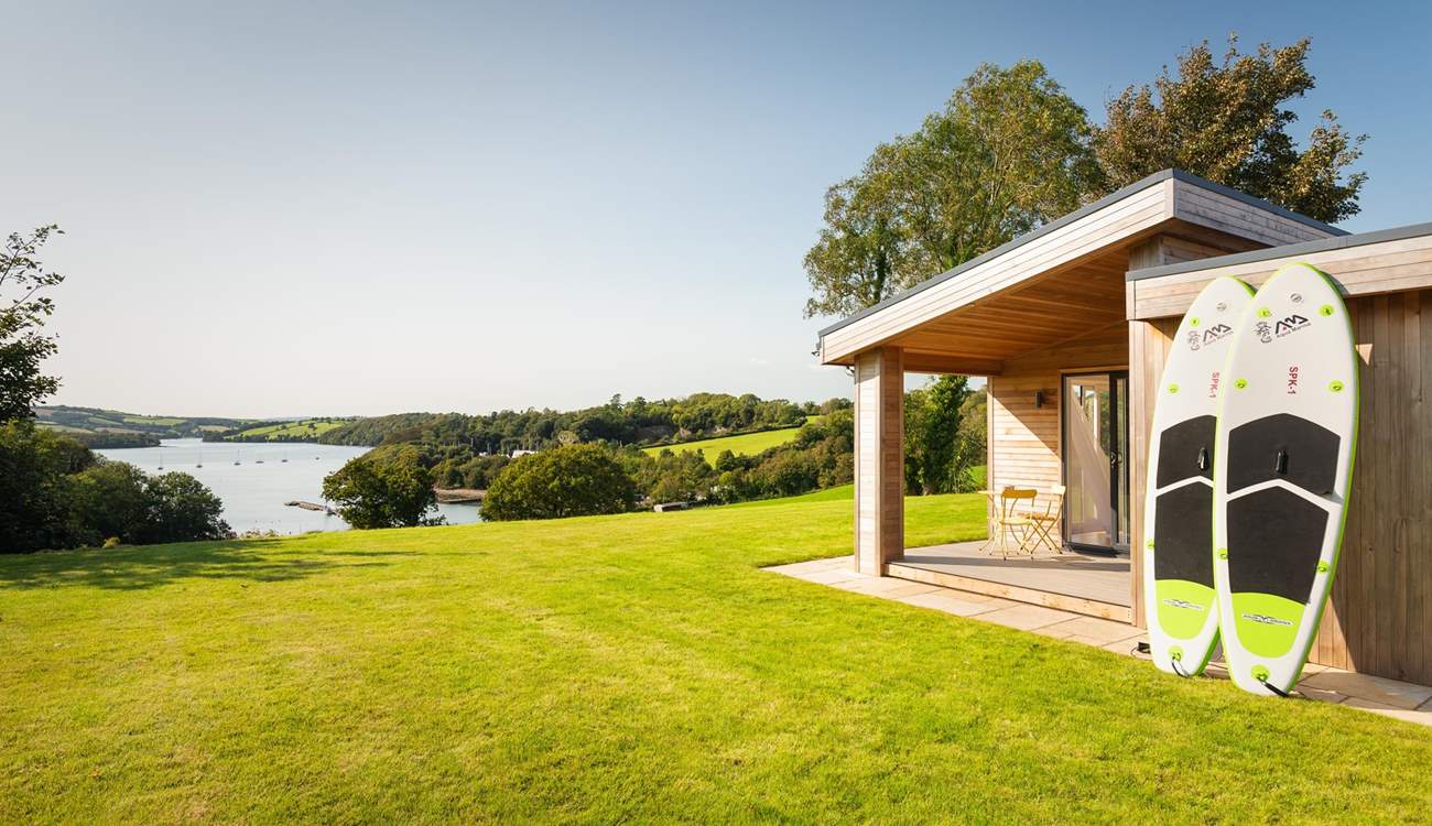 Water sports lovers will enjoy spending time here. Please note the paddle boards are not included.