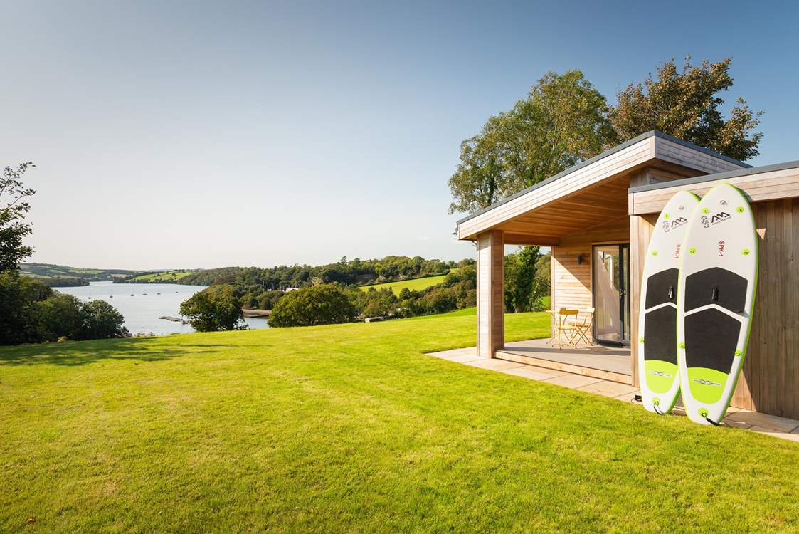 Water sports lovers will enjoy spending time here. Please note the paddle boards are not included.