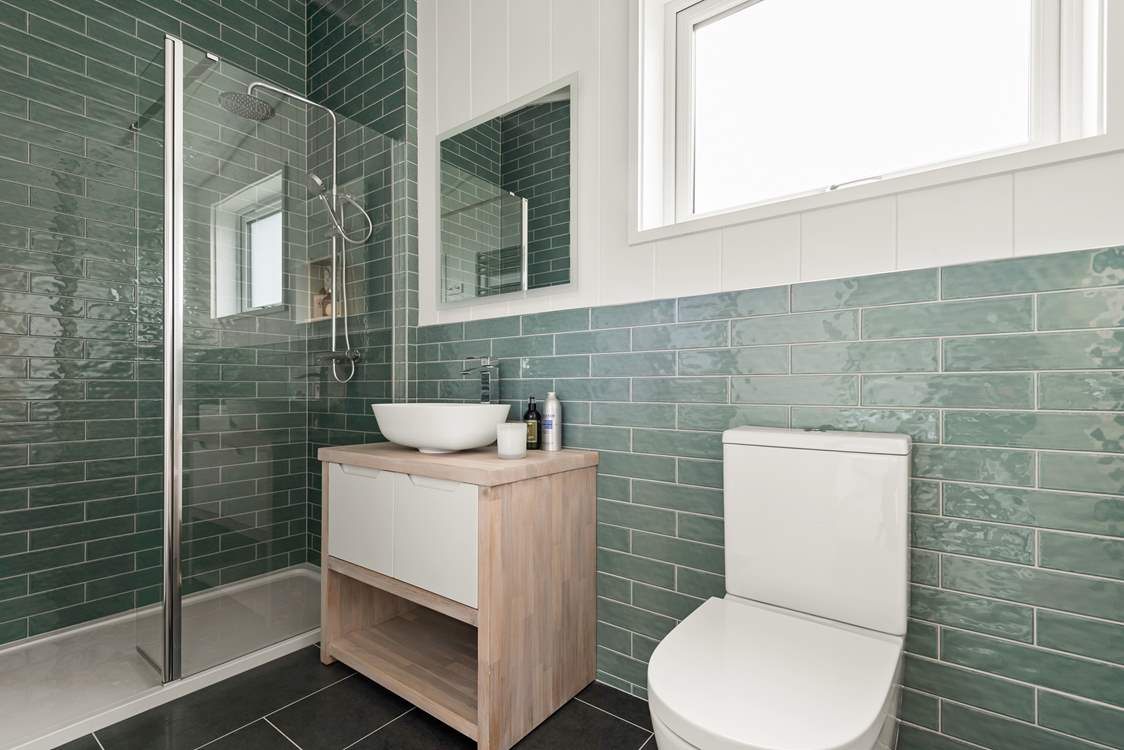 The splendid en suite shower-room.