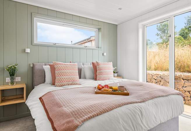 Sink into the sumptuous bed in bedroom 1.