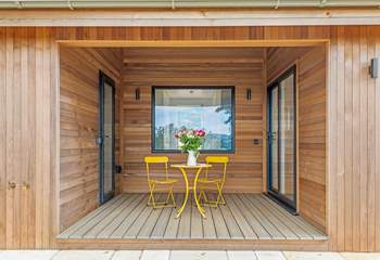 The lovely sheltered patio.