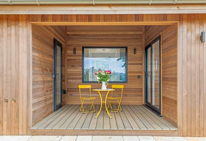 The lovely sheltered patio.