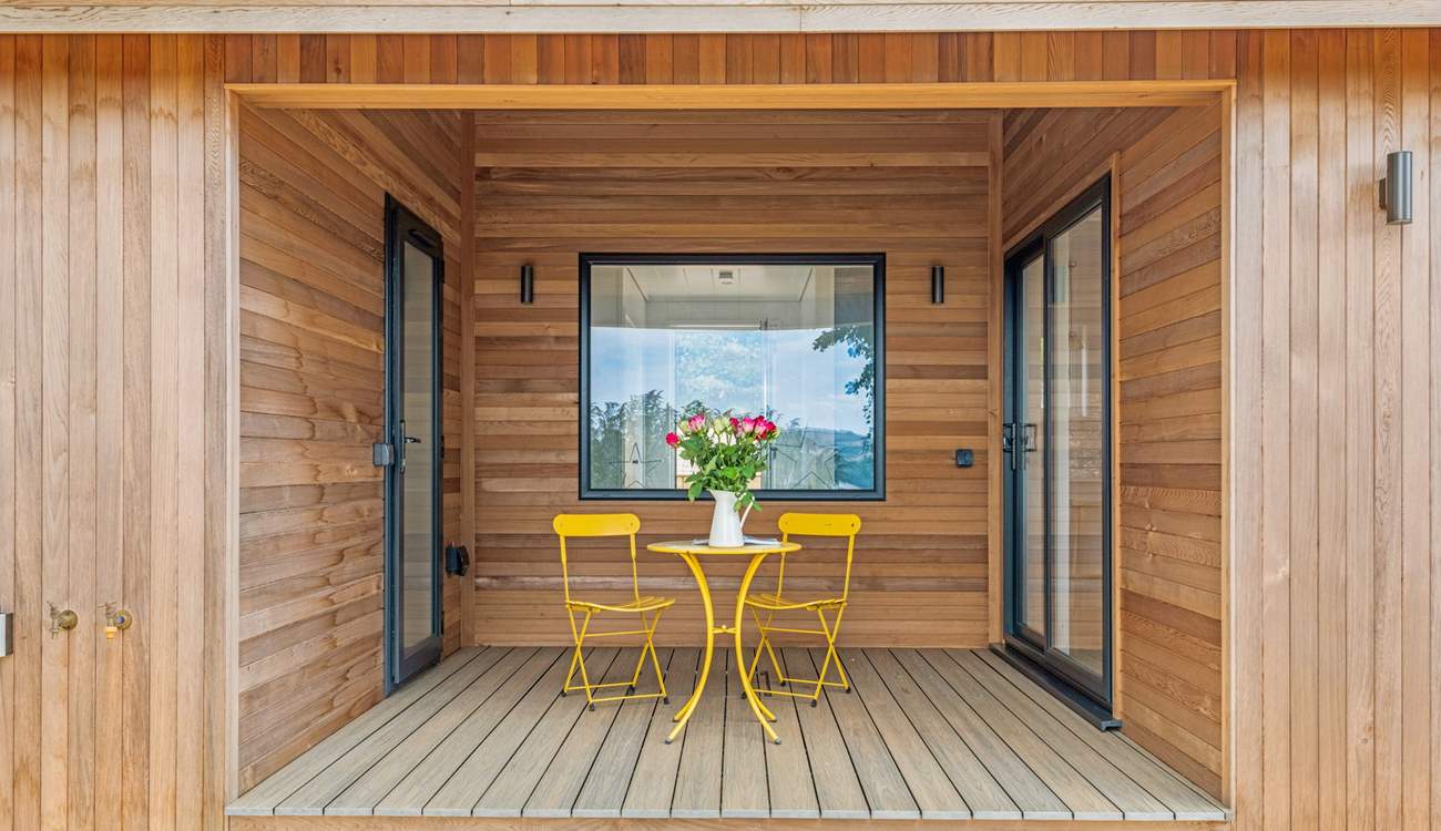 The lovely sheltered patio.