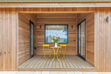 The lovely sheltered patio.