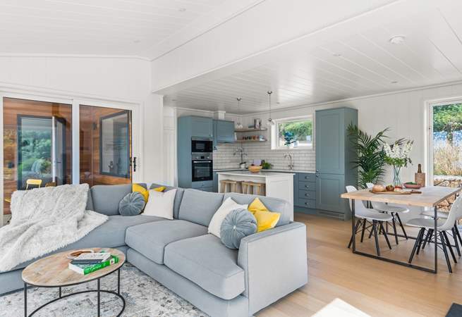 The open plan living space is perfect for relaxing evenings in.