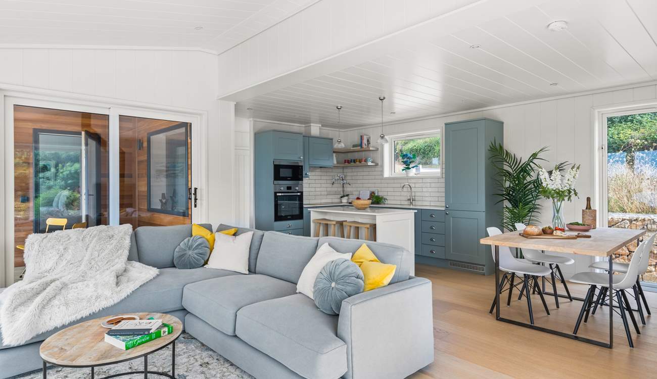 The open plan living space is perfect for relaxing evenings in.