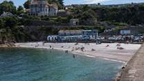 The Blue Flag Breakwater Beach in Brixham is perfect for both young and old.