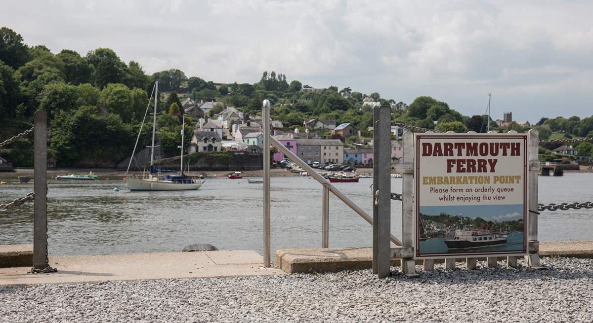 You can walk to the Dittisham ferry point, where a charming ferry will transport you over to the delights of Dartmouth.