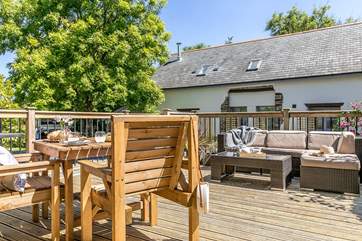 The perfect relaxation decking area.