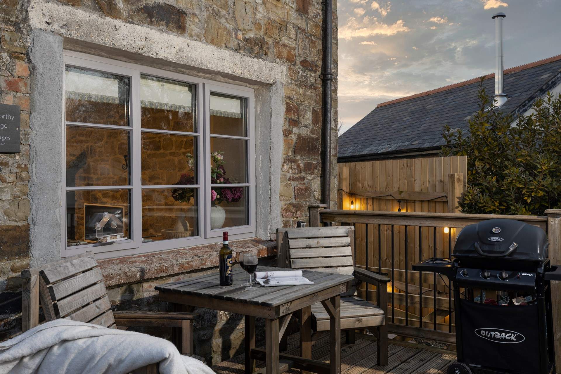 From the decking walk around to your private hot tub oasis. 