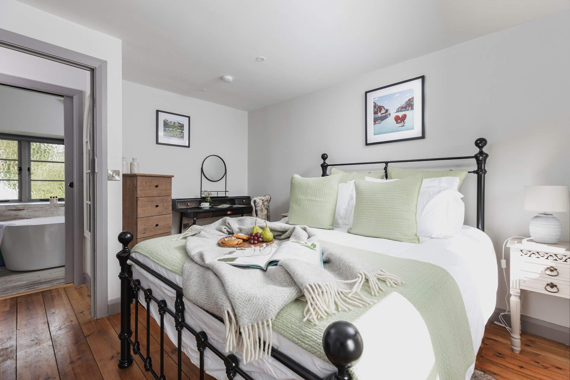 There are luxurious touches around the house.