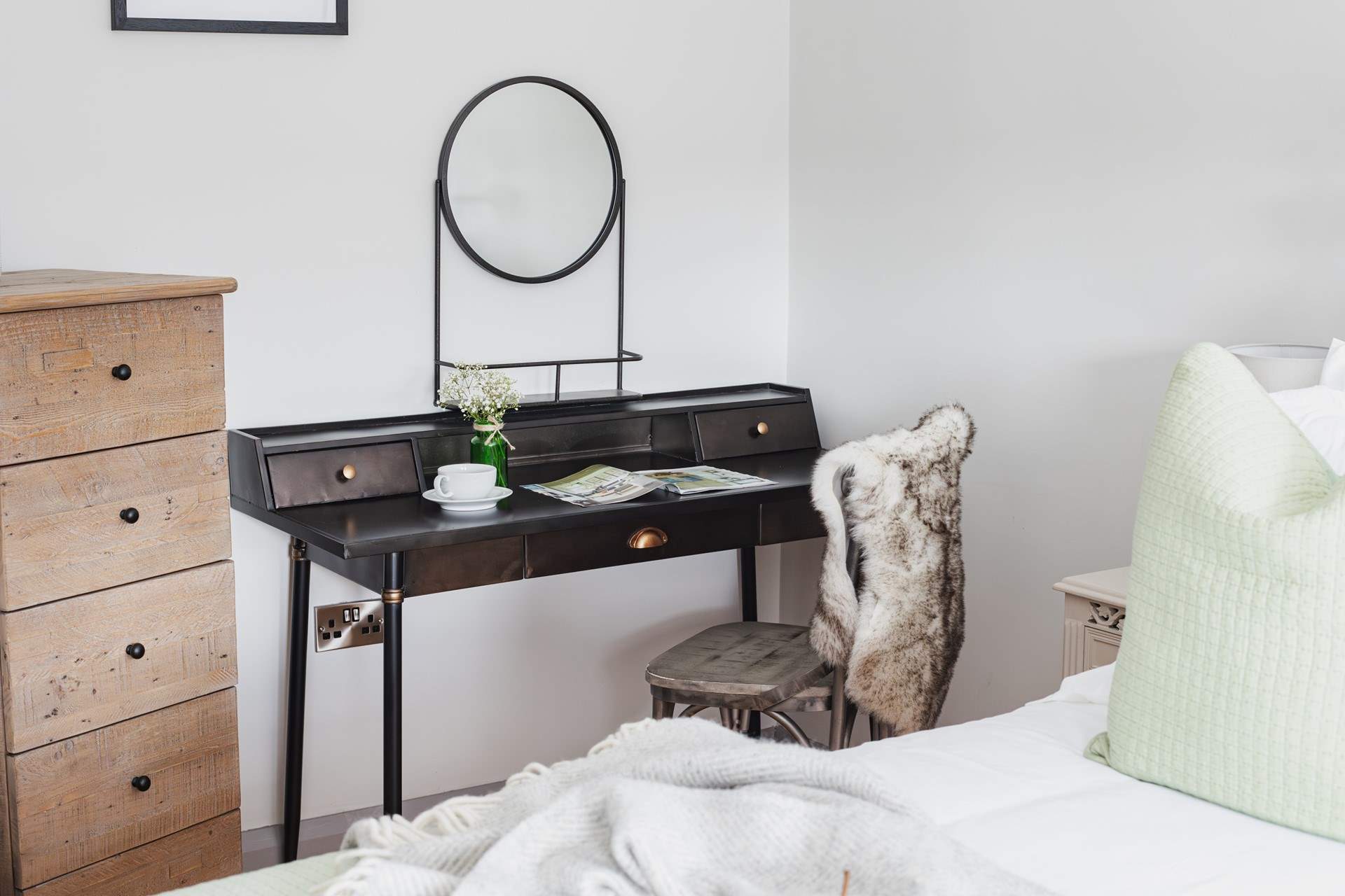 the perfect spot to sit and get ready for the day ahead.