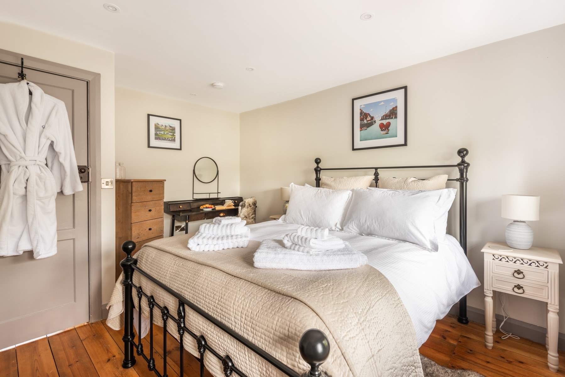 There are luxurious touches around the house.