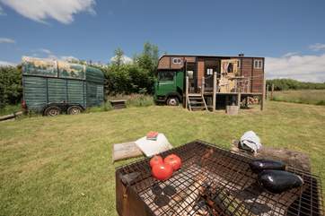 Light the fire-pit and cook over a wood fire, or simply snuggle up under the stars once the sun has set.