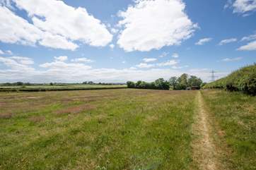 Polly is nestled in the corner of a tranquil meadow. You'll feel a million miles away from the stresses and strains of everyday life.