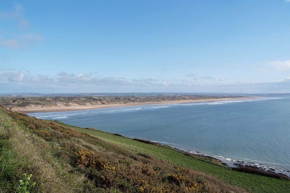 Whether you’re a beach jogger, plodder, paddler or bather, the golden sweep of Saunton Sands near Barnstaple is gorgeous and is only a 30 minute drive away.