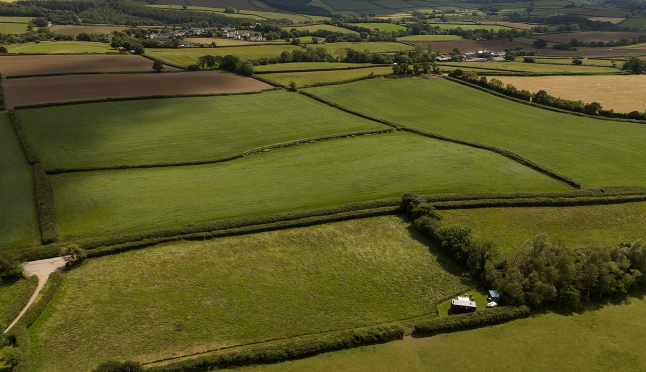 Tucked away in a corner of the Devon countryside. 