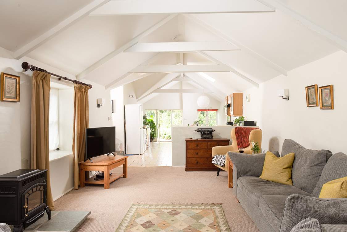 The living area is a wonderful social space.