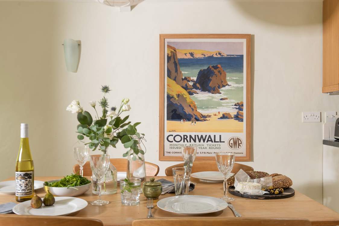 The dining-table is rather sweet.