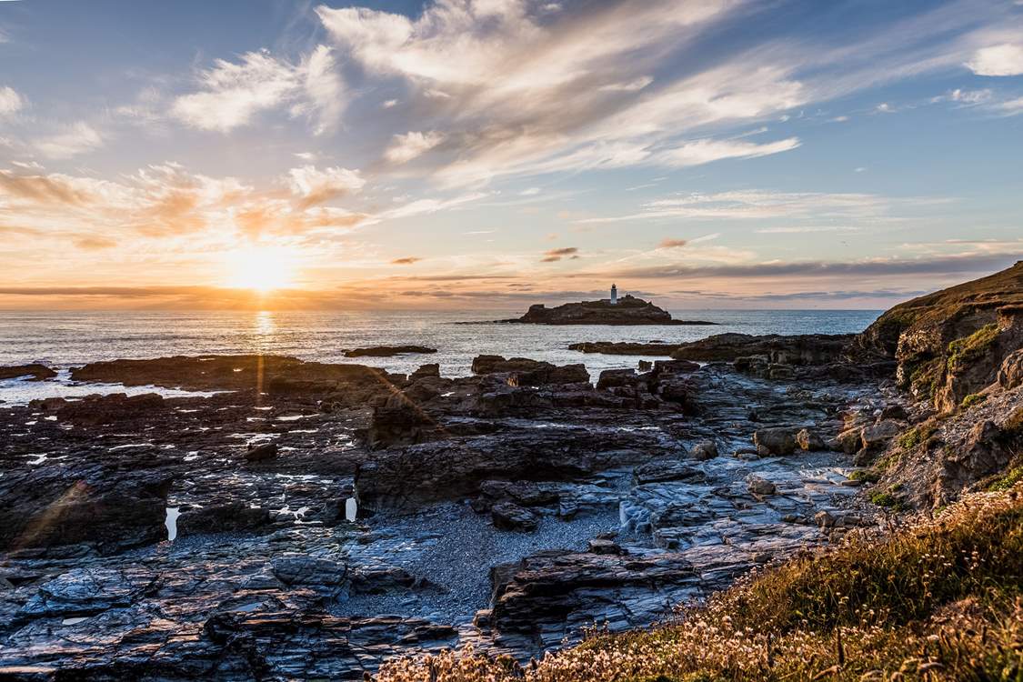 Godrevy is an idyllic spot to watch the sun set.