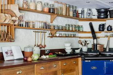You'll find everything you'll need in the delightful kitchen.