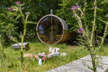 Unwind in the bespoke sauna.