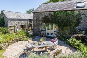 The fabulous patio area is the perfect spot for al fresco dining.